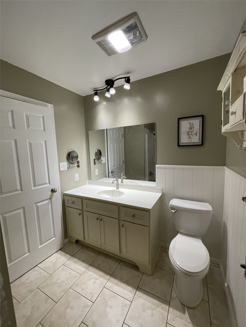 Bathroom tile work by JKS Contracting